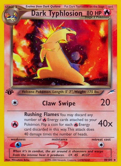 N4: Dark Typhlosion (1st Edition Holofoil)