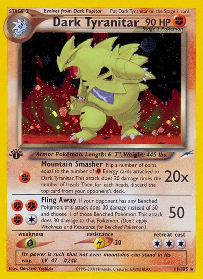 N4: Dark Tyranitar (1st Edition Holofoil)
