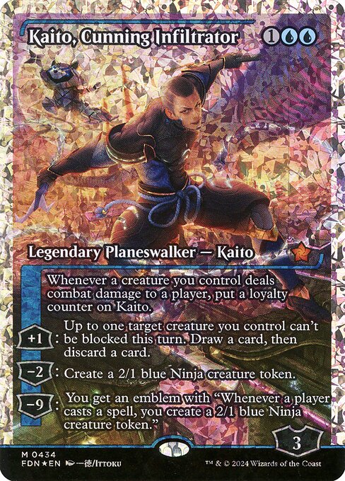 FDN: Kaito, Cunning Infiltrator (Showcase) (Fracture Foil)