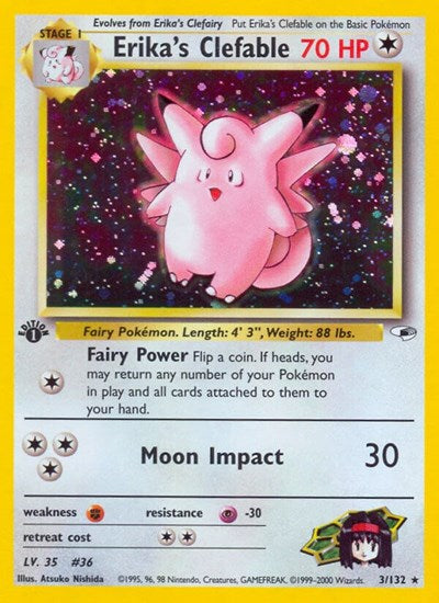 G1: Erika's Clefable (1st Edition Holofoil)