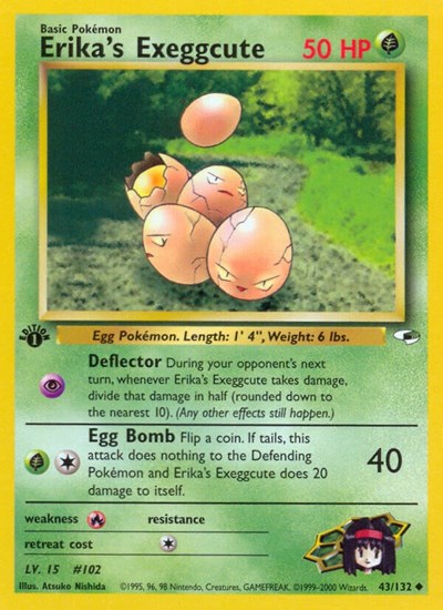 G1: Erika's Exeggcute (43) (1st Edition)