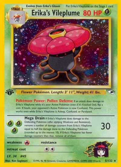 G1: Erika's Vileplume (1st Edition Holofoil)