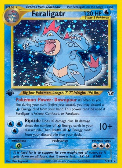 N1: Feraligatr (5) (1st Edition Holofoil)