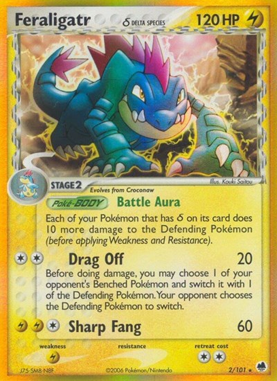 DF: Feraligatr (Delta Species) (Reverse Holofoil)