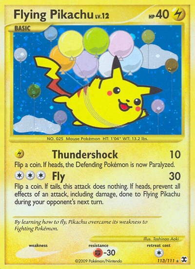 RR: Flying Pikachu (Holofoil)
