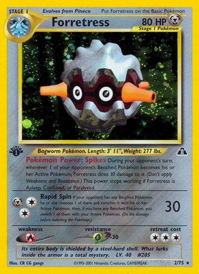 N2: Forretress (2) (1st Edition Holofoil)