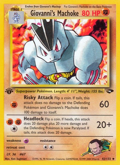 G2: Giovanni's Machoke (1st Edition)