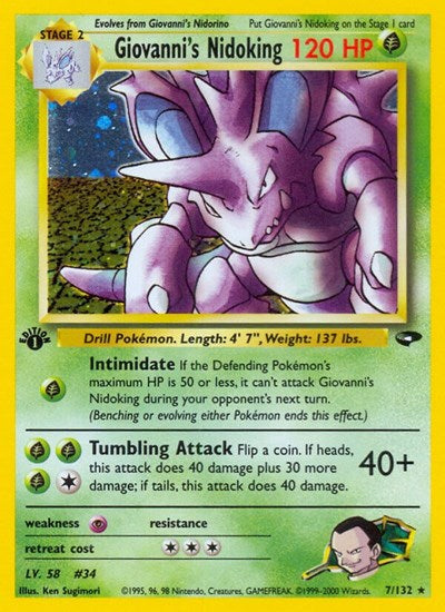 G2: Giovanni's Nidoking (1st Edition Holofoil)
