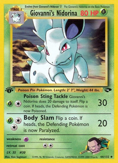 G2: Giovanni's Nidorina (1st Edition)