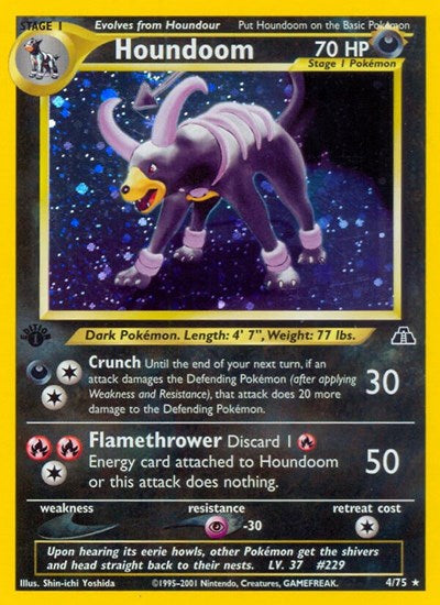 N2: Houndoom (4) (1st Edition Holofoil)