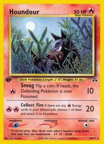 N2: Houndour (24) (1st Edition)