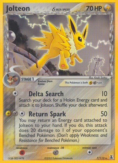 DS: Jolteon (Delta Species) (Reverse Holofoil)