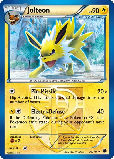 PLF: Jolteon (Team Plasma) (Reverse Holofoil)