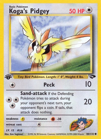 G2: Koga's Pidgey (80) (1st Edition)