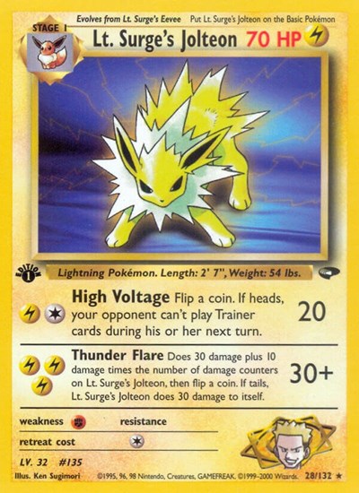 G2: Lt. Surge's Jolteon (1st Edition)