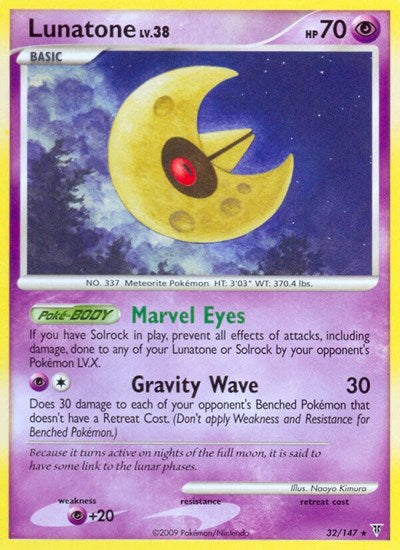 SV: Lunatone (Reverse Holofoil)