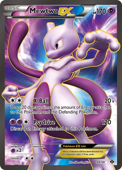 NXD: Mewtwo EX (98 Full Art) (Holofoil)