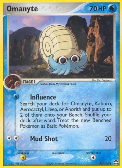 PK: Omanyte (Reverse Holofoil)