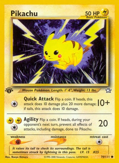 N1: Pikachu (1st Edition)