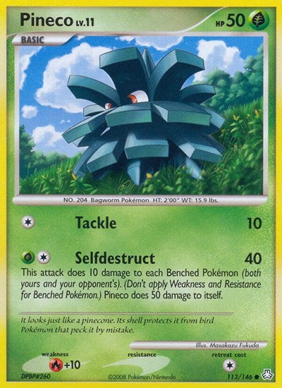 LA: Pineco (Reverse Holofoil)