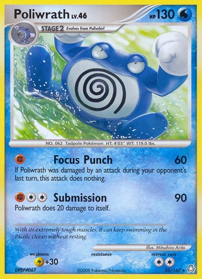 LA: Poliwrath (Reverse Holofoil)