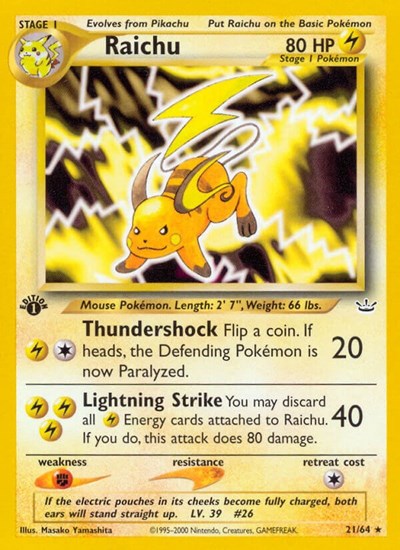 N3: Raichu (1st Edition)