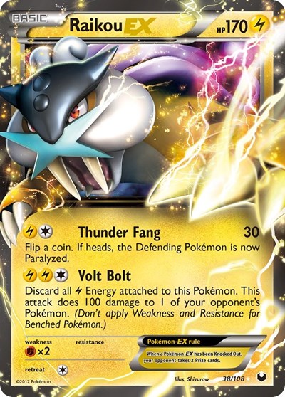 DEX: Raikou EX (Holofoil)