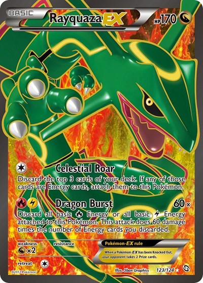 DRX: Rayquaza EX (123 Full Art) (Holofoil)