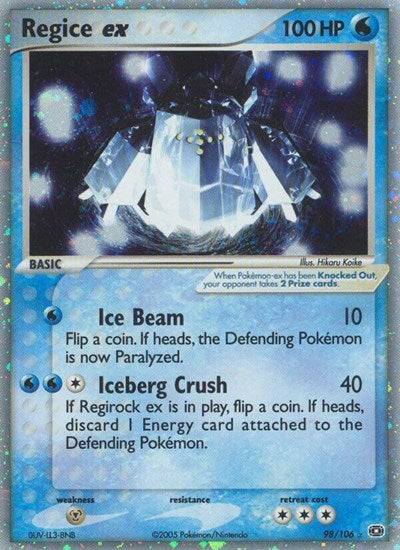EM: Regice ex (Holofoil)