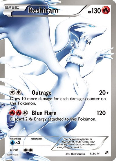 BLW: Reshiram (113 Full Art) (Holofoil)