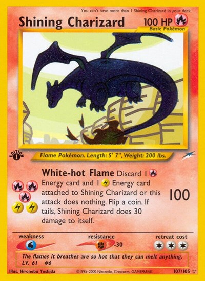 N4: Shining Charizard (1st Edition Holofoil)