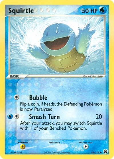 RG: Squirtle - 083/112 (Reverse Holofoil)