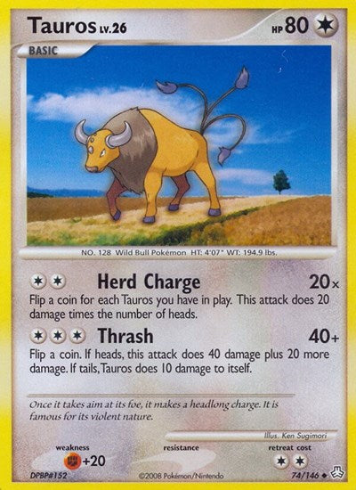 LA: Tauros (Reverse Holofoil)