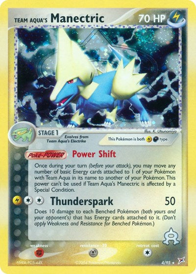 MA: Team Aqua's Manectric - 4/95 (Holofoil)
