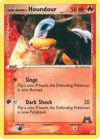 MA: Team Magma's Houndour - 35/95 (Reverse Holofoil)