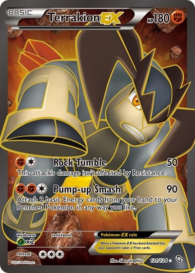 DRX: Terrakion EX (121 Full Art) (Holofoil)
