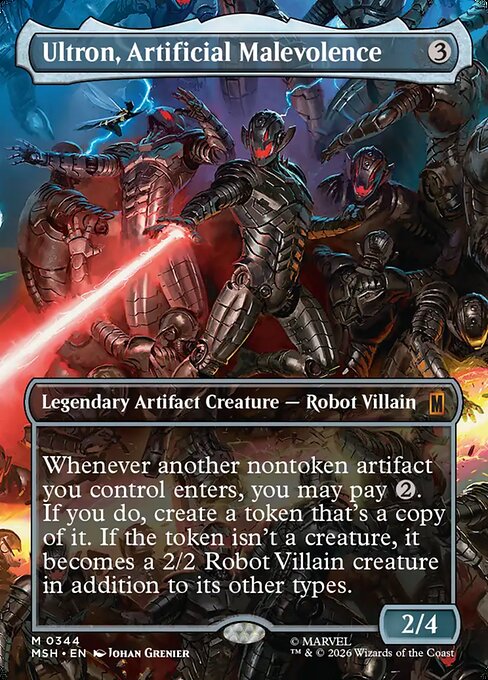 MSH: Ultron, Artificial Malevolence (Borderless) (0344) (Foil)
