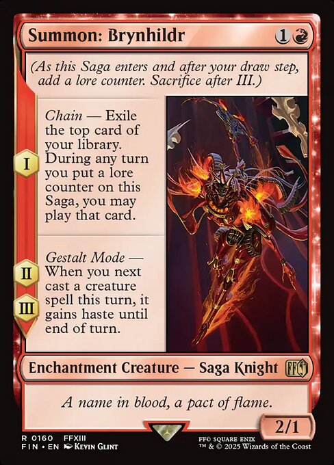 FIN: Summon: Brynhildr (Foil)