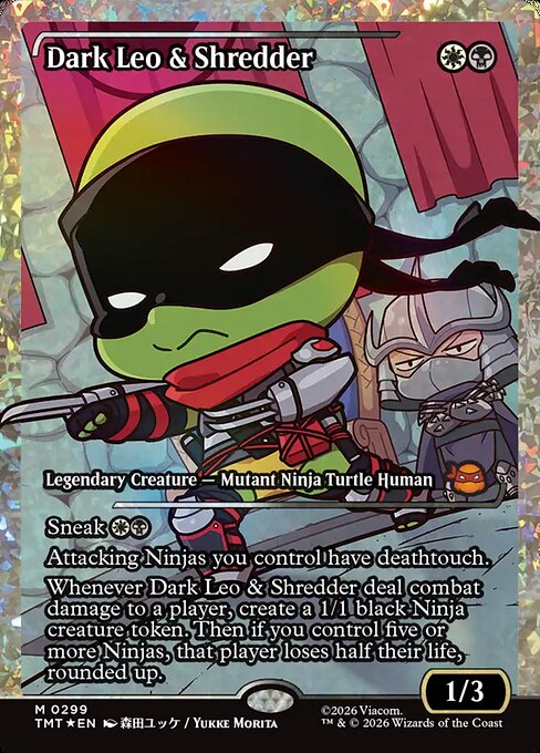 TMT: Dark Leo & Shredder (Showcase) (Fracture Foil)