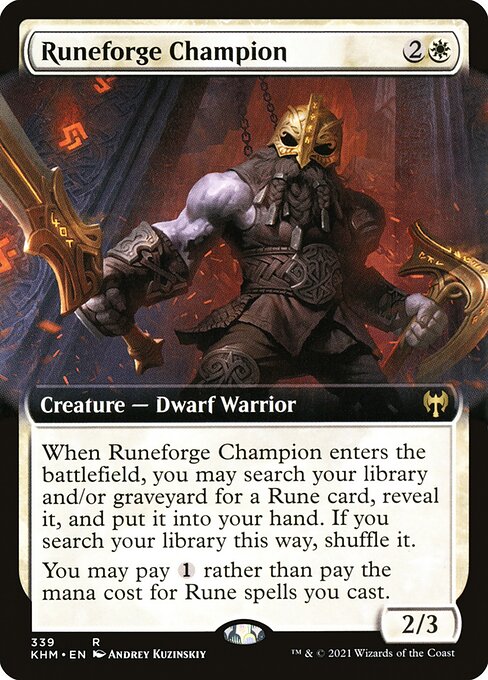 KHM: Runeforge Champion (Extended Art) (Foil)