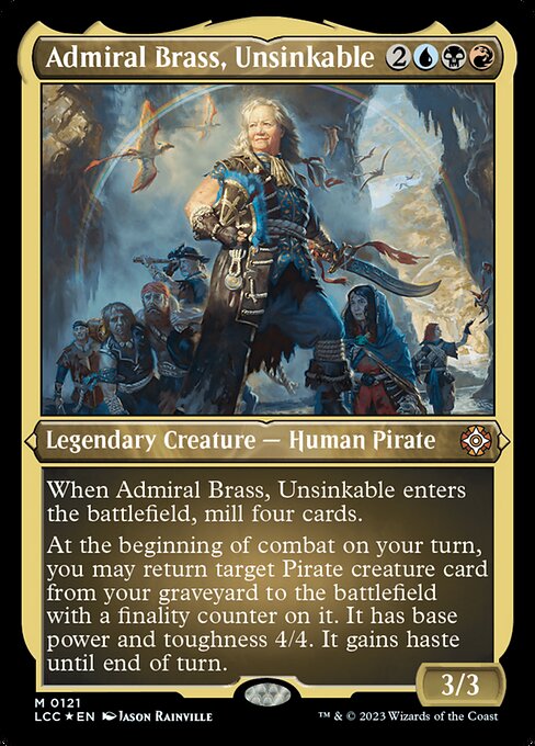LCC: Admiral Brass, Unsinkable (Display Commander) - Thick Stock