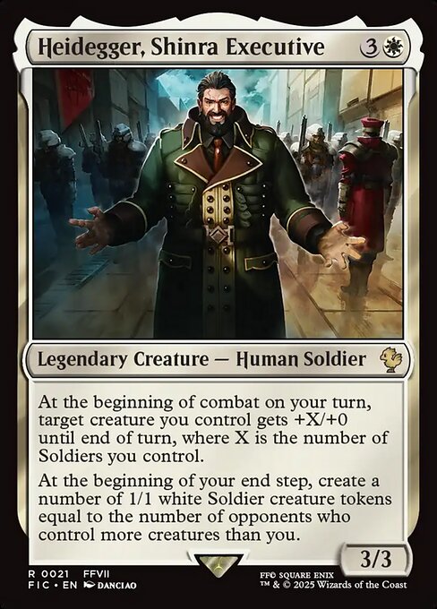 FIC: Heidegger, Shinra Executive (Foil)