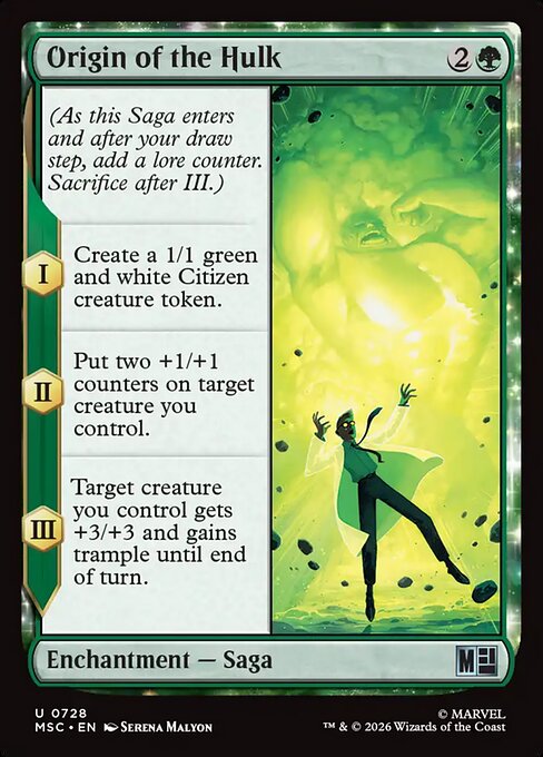 MSC: Origin of the Hulk (Foil)