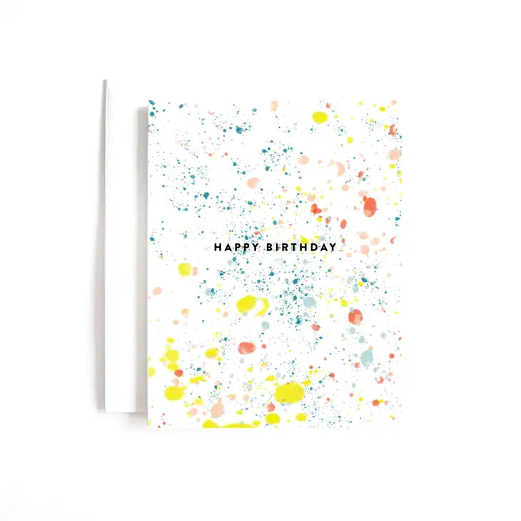 Bday Splatter Card