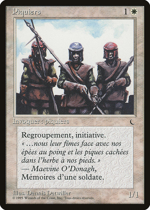 REN: Pikemen (French) - "Piquiers"