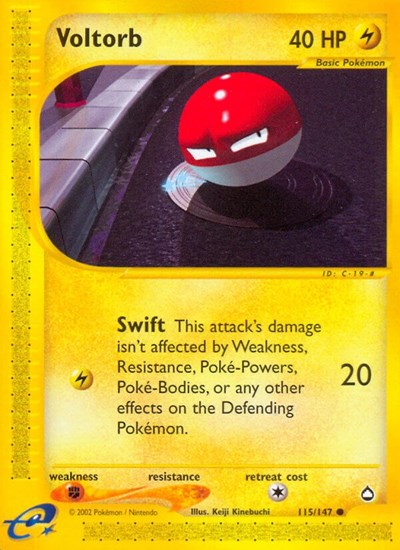 AQ: Voltorb (115) (Reverse Holofoil)