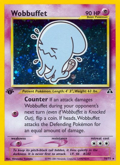N2: Wobbuffet (16) (1st Edition Holofoil)