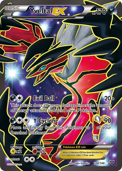 XY: Yveltal EX (144 Full Art) (Holofoil)