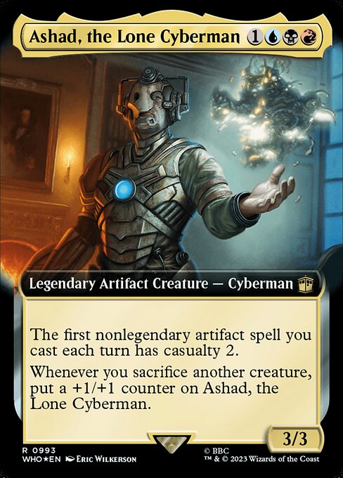 WHO: Ashad, the Lone Cyberman (Extended Art) (Surge Foil)