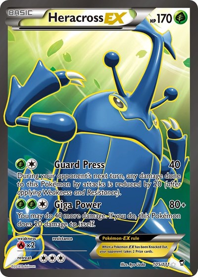 FFI: Heracross EX (105 Full Art) (Holofoil)